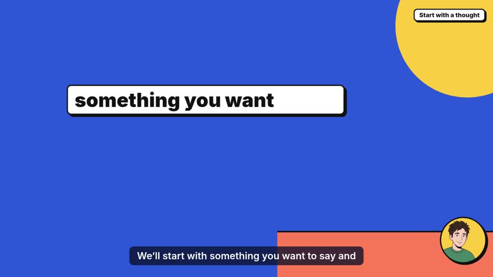 Frame from Lesson 1: Find your message