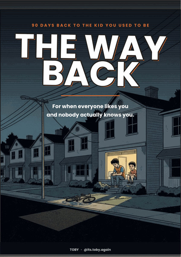 The official cover of The Way Back by Toby